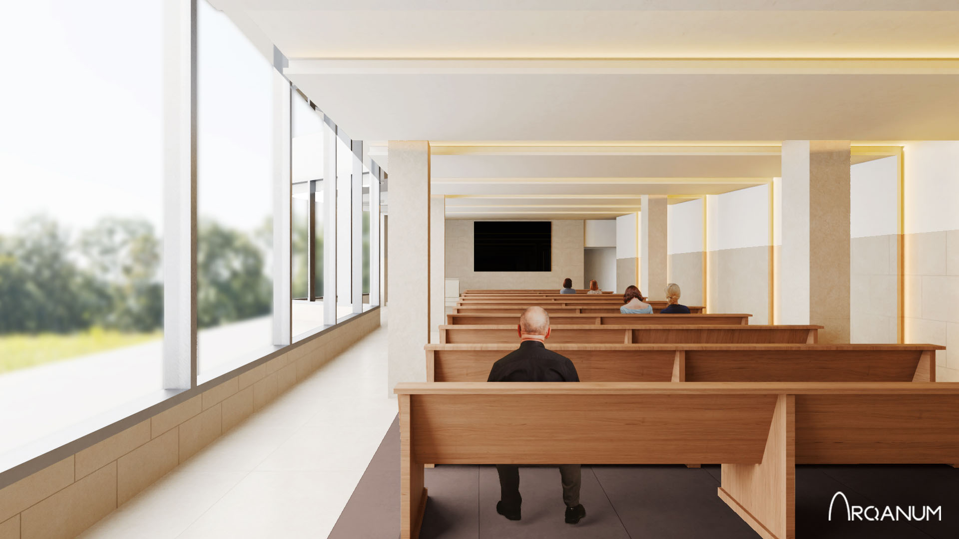 Capilla en Madrid, fondo